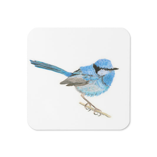 Fairy Wren Coaster (Coloured Print)