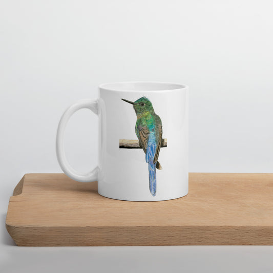 Emerald Blue Hummingbird Mug
